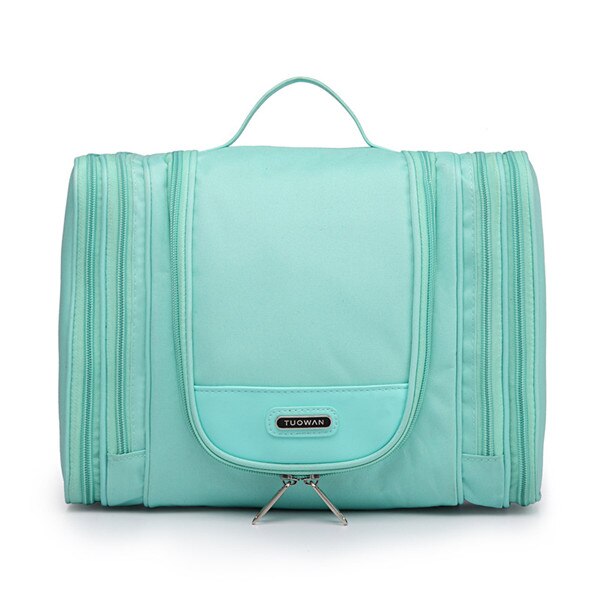 Grande esthéticienne suspendus sac cosmétique organisateur vanité maquillage cas de lavage boîte voyage nécessaire articles de toilette outils de stockage accessoire: Green