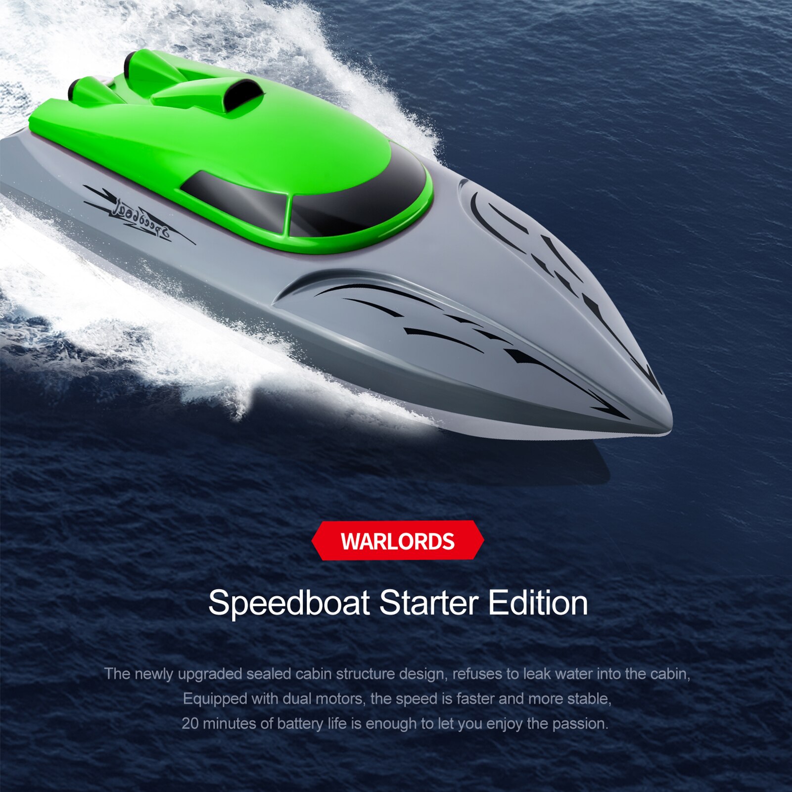 Bateau Télécommandé RC Goolsky 806 Bateau Télécommandé Highdi 806 RC 2.4GHz - Vitesse 20km/h, Étanche, Double Moteurs, Idéal Enfants Et Adultes