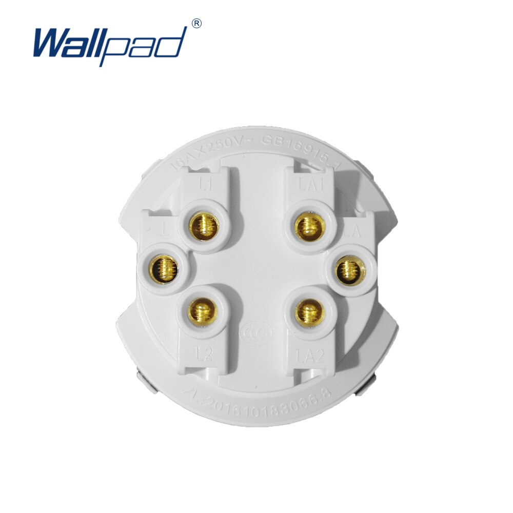 Wallpad 2 Gang 2 Way Wall Light Switch LED Indicator Function Key Only Free Combination