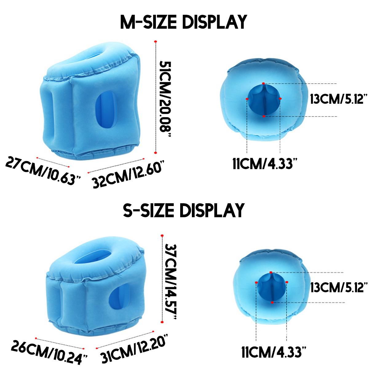 Inflatable Travel Sleeping Bag Portable Cushion Neck Pillow for Men Women Outdoor Airplane Flight Train Sleeping Easy S/M