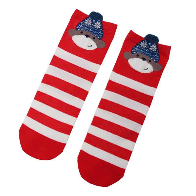 Preciosos calcetines de Navidad para mujer y niña, calcetines divertidos con dibujos de animales: Hat bear