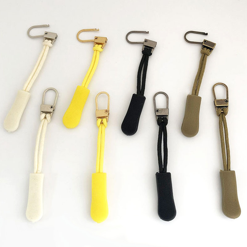 Tirette de fermeture éclair, 2 pièces, attache-étiquette de corde, Clip de remplacement, boucle cassée, sac de voyage, valise, sac à dos de tente