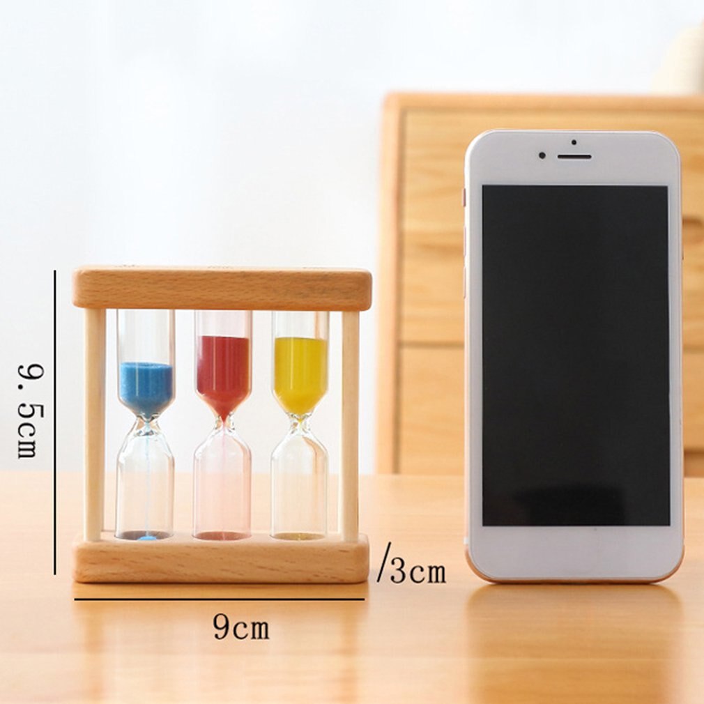 1/3/5 Minute Holz Sand Glas Sanduhr Timer Uhr Wohnkultur Für Childern Einfache Stil