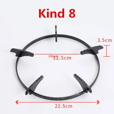 Soporte de hierro fundido para ollas y sartenes, estante para quemador, estufa de Gas, herramientas de cocina, accesorios de utensilios de cocina, protector de estufa: Gris oscuro