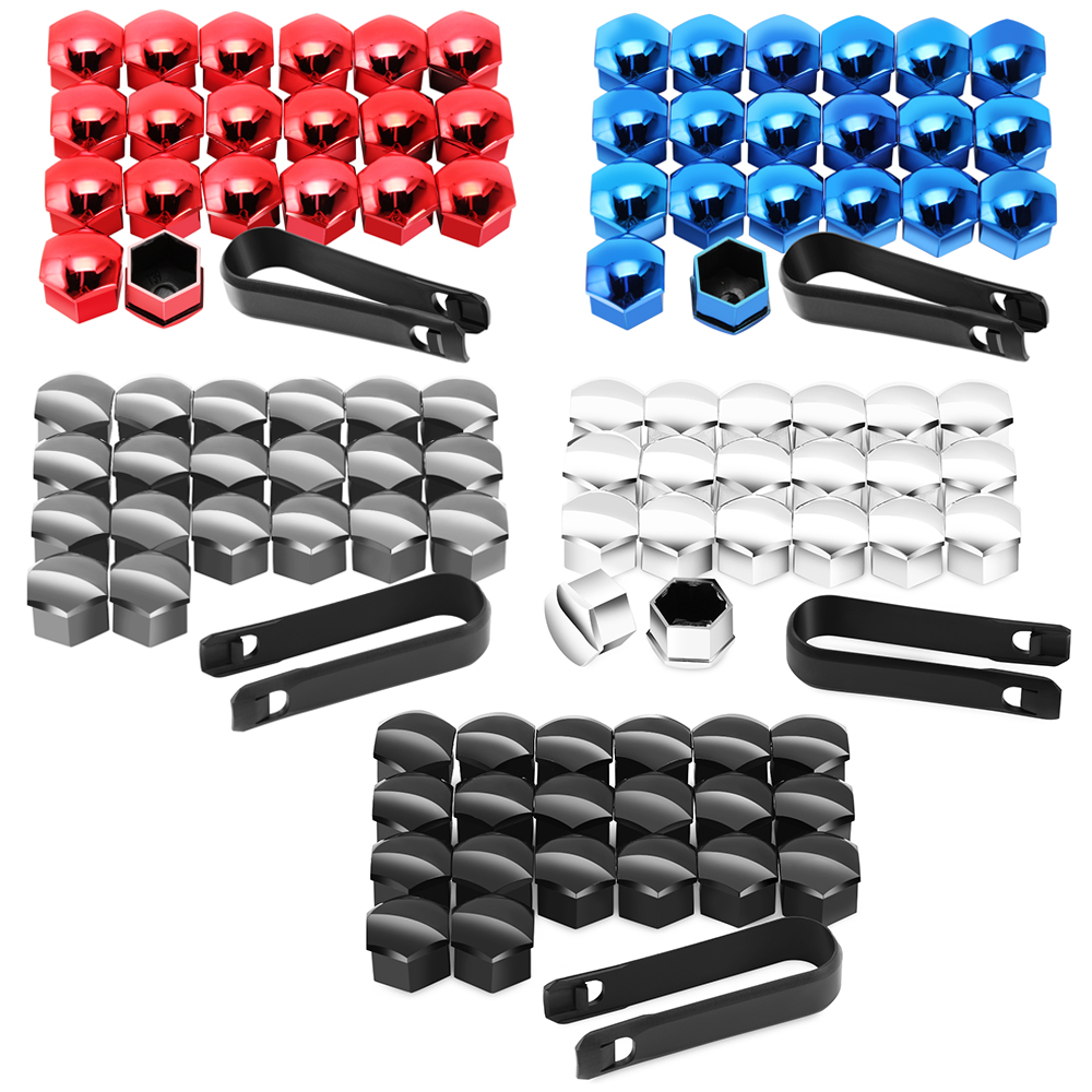 17mm Car Wheel Nut Caps Protection Covers For Mini Cooper R56 R57 R58 R50 R53 F55 F56 Jaguar