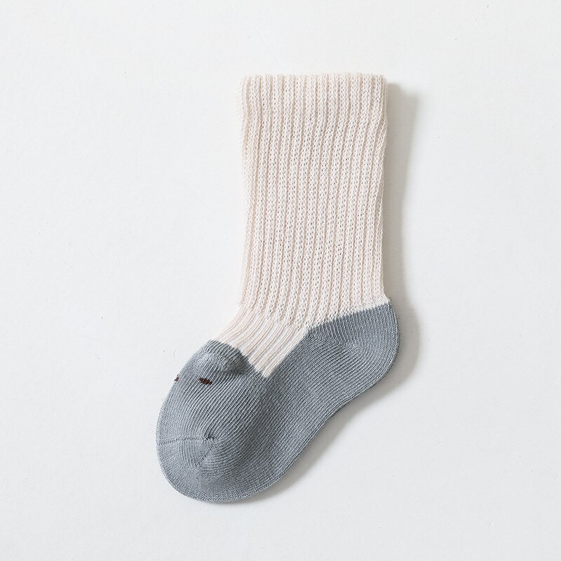 Calcetines hasta la rodilla para bebé recién nacido, niño y niña, de tubo largo de algodón, de 0 a 2 años, primavera y otoño: Blue / 1-2 Years (M)