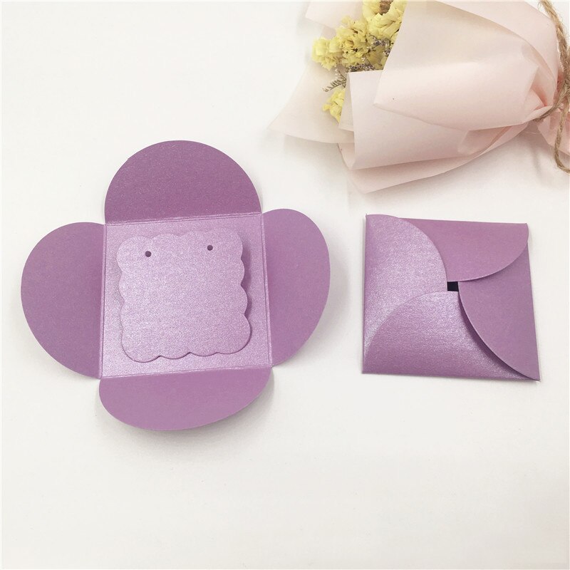 20 piezas de colores Kraft para tarjetas de pendientes, cubierta para tarjetas de pendientes, lindo y exquisito pendiente fácil de guardar y llevar de 13x13cm: 6