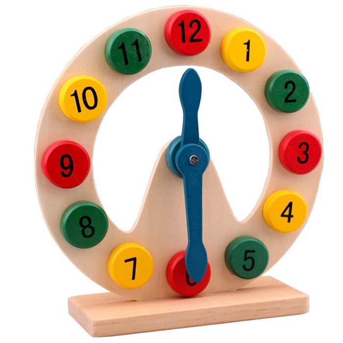 Clock Toy Fancy Toys Time Teaching Baby Educational Wooden Delicate Improve cognition