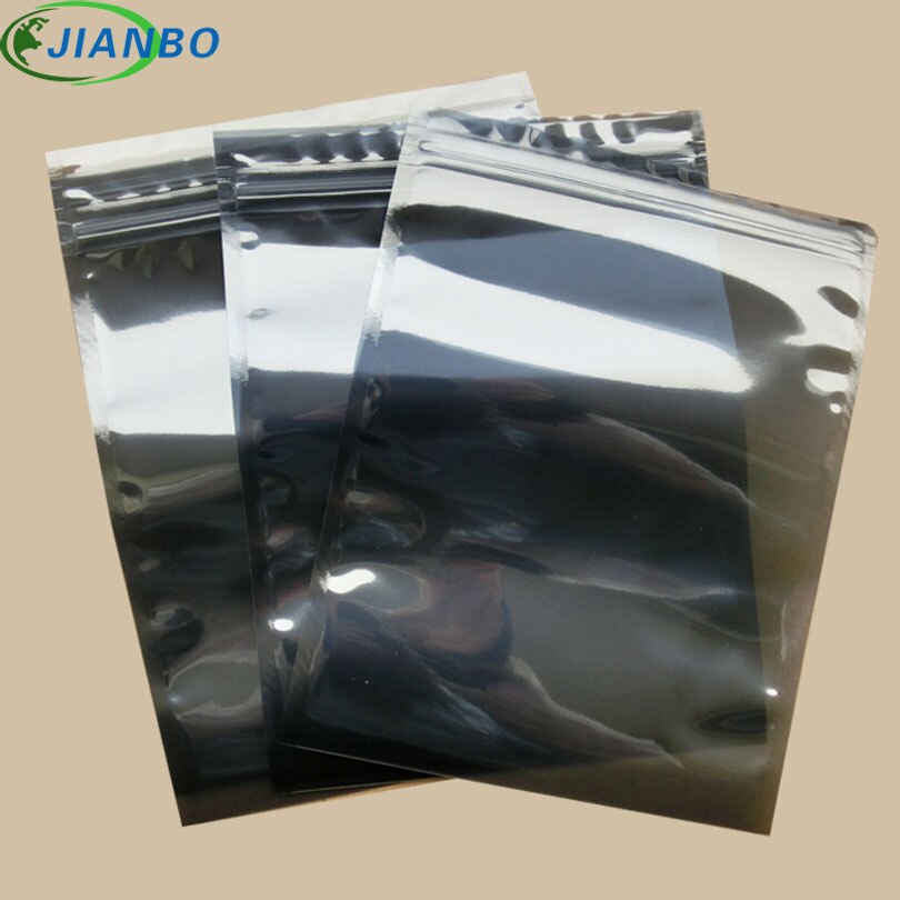 15*20cm antistatiske afskærmningsposer esd antistatisk pakkepose lynlås lynlås vandtæt selvforsegling antistatisk opbevaringspose