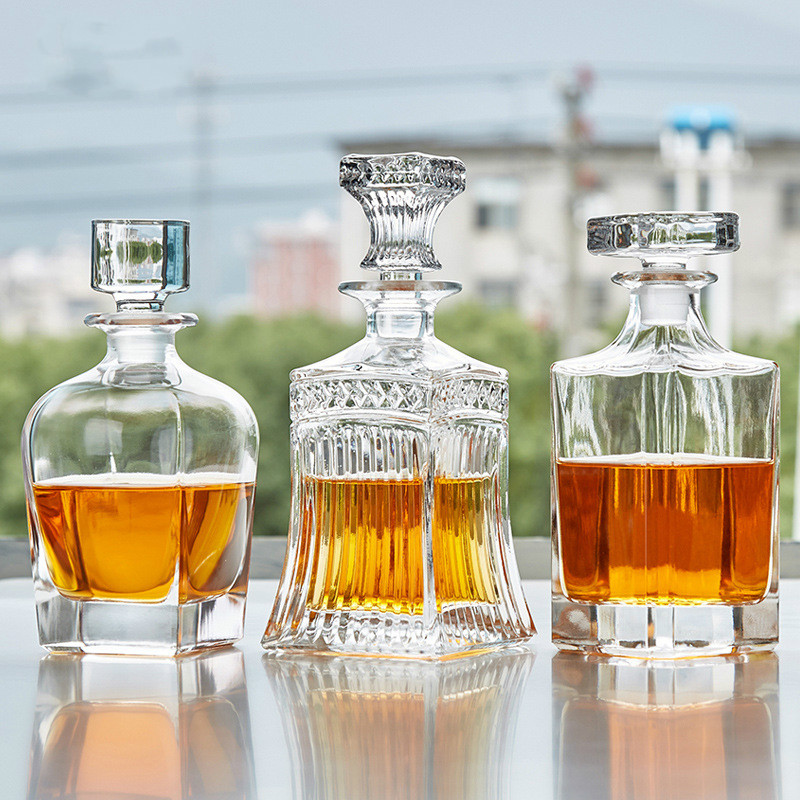 Luxe Glazen Karaf Fles Wijn Fles Whisky Karaf Alcohol Container Schenker Wijn Karaf Vodka Crystal Glas Home Bar