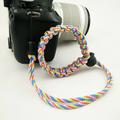 1 Pc 19 Style Digital Camera Wrist Hand Strap Hand-made Parachute Rope Camera Wristband for Nikon Canon Sony Pentax: Yellow / Gold