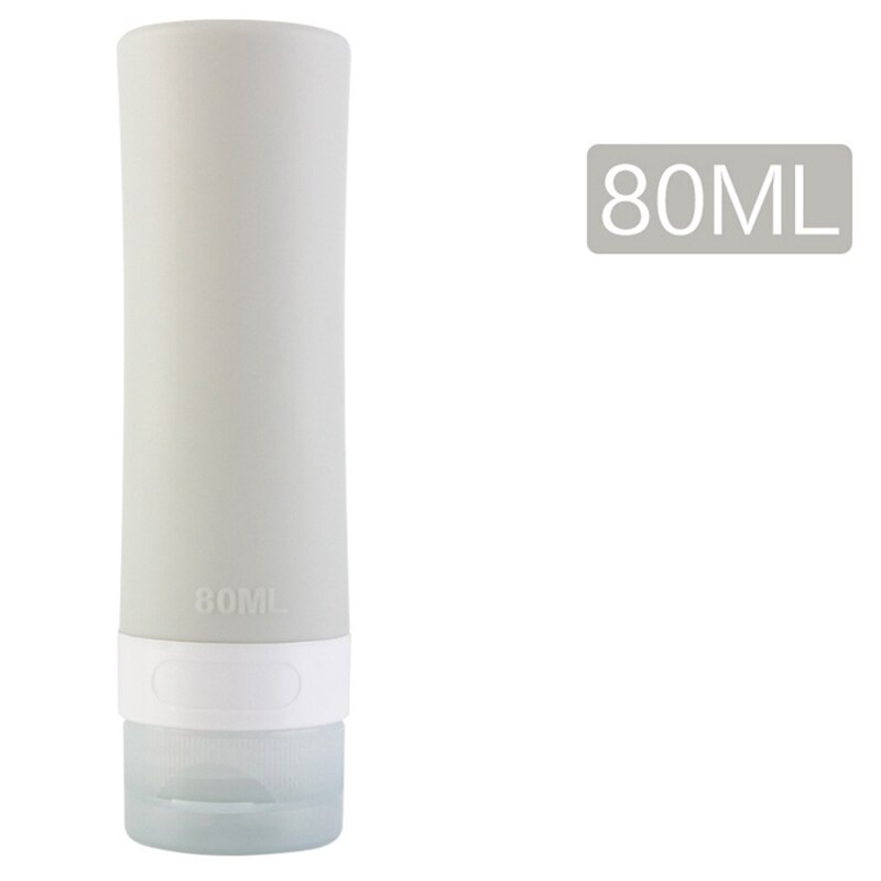 Silikonowe przenośne kobiety mężczyźni pakowanie na podróż butelka na balsam szampon wanna pojemnik na kosmetyki torba: GY3 80ml