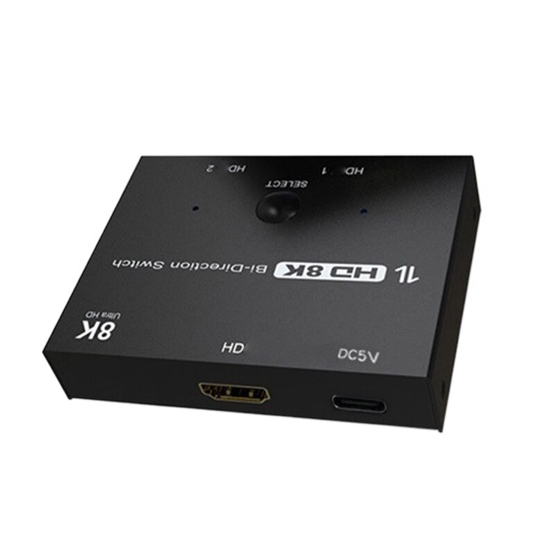 DisplayPort Splitter 1 In 2 8K 60HZ Out Bi-directional Splitter for Computer TV