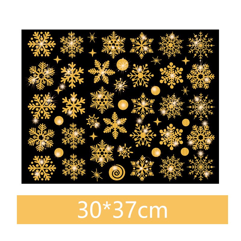 Snowflake Electrostatic Sticker Window Kids Room Christmas Wall Stickers Home Decal Decoration Year Wallpaper Showcase Decor