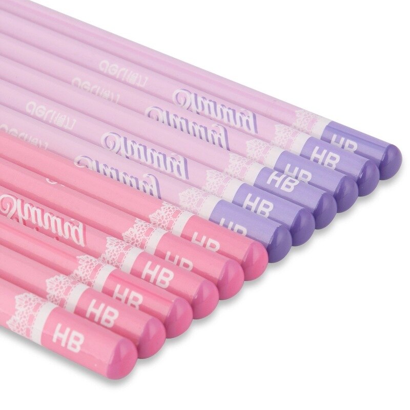 24pcs/box Deli Pencil Cute Wood Pencil For School HB_S900