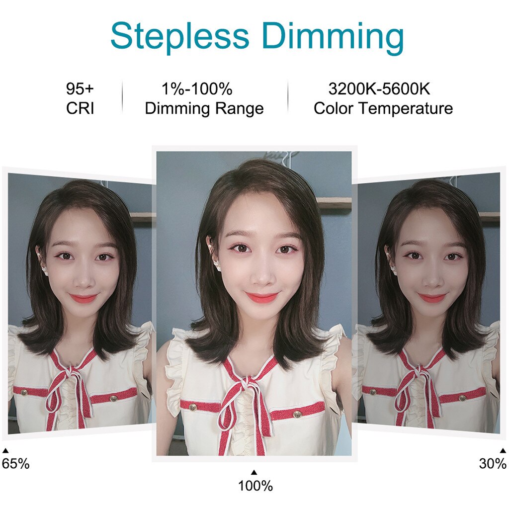 Ring Light 6.2 inch Dimmable RGB Ring Light for Makeup Video Desktop Led Ring Light