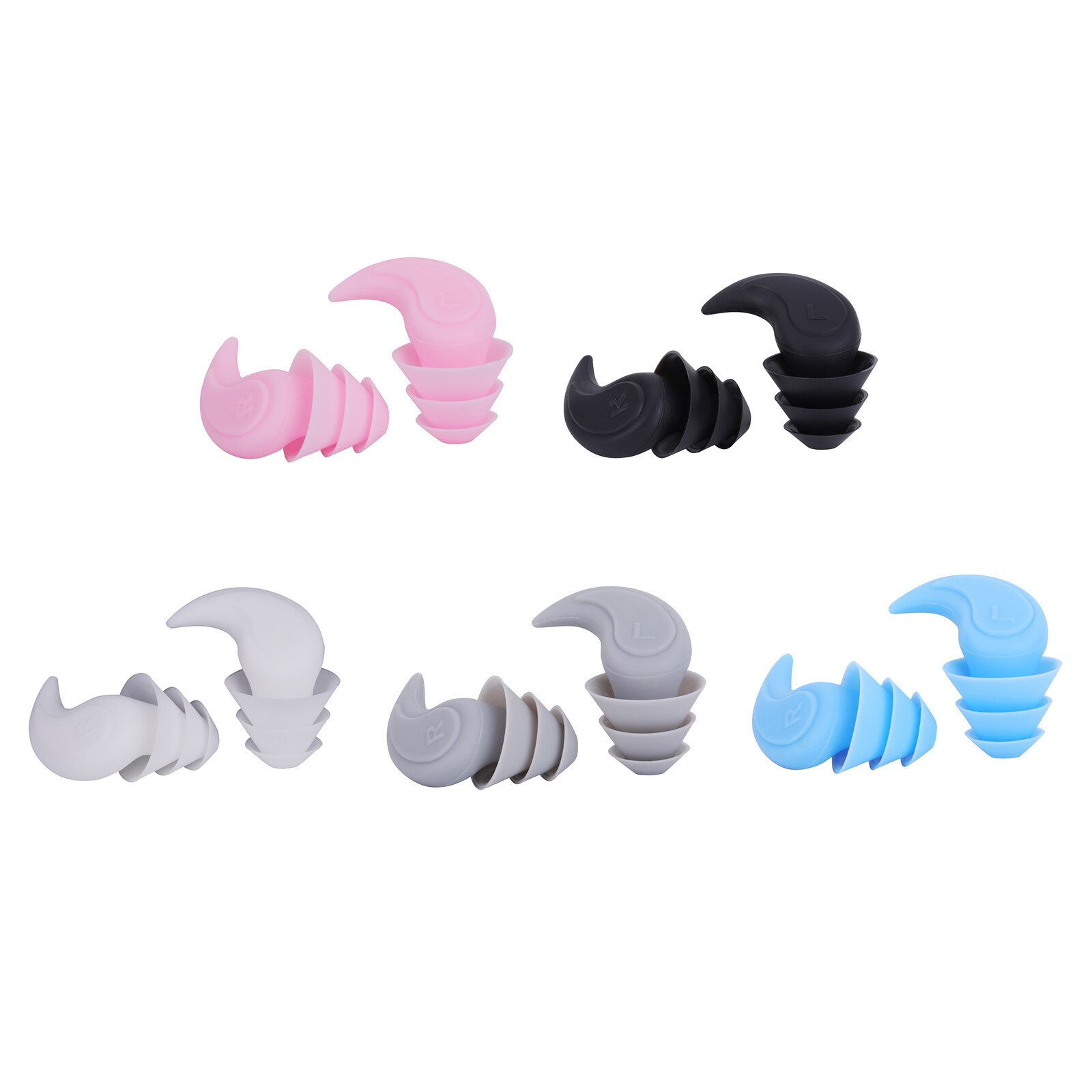 Silicone Noise Reduction Ear Plug Sound Blocking with Storage Case for Work