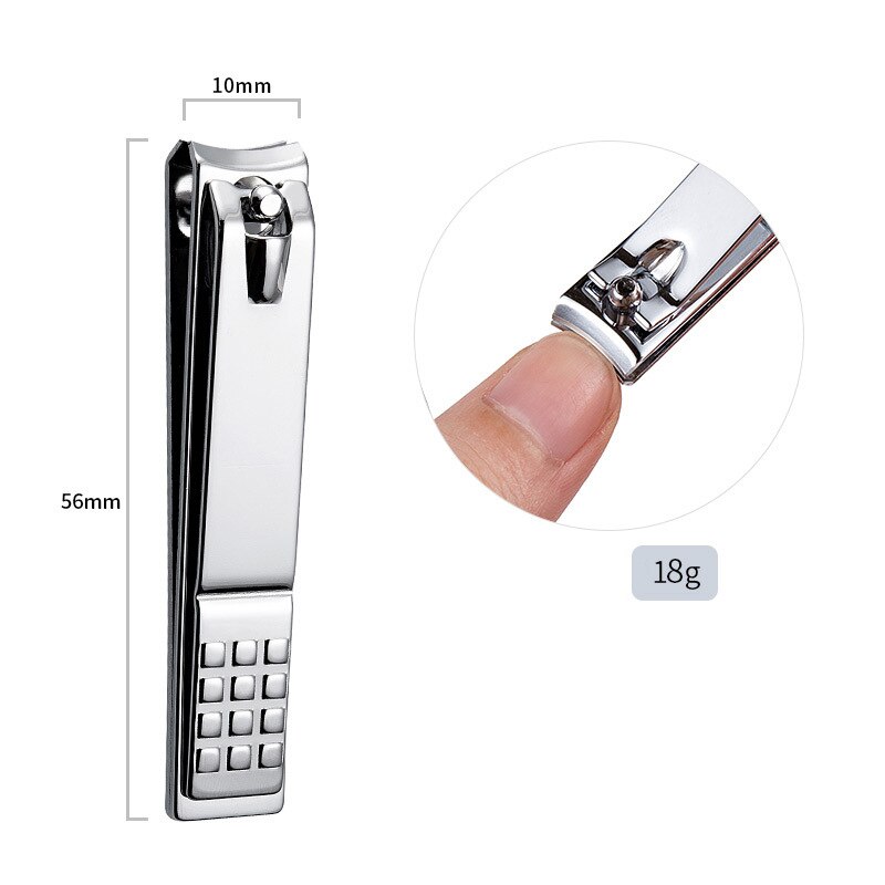 Stainless Steel Nail Clipper Cutter Toe Nail Clipper with Clip Catcher Fingernail Manicure Trimmer Pedicure Tools: 2-medium