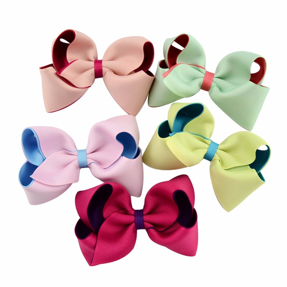 1Pcs 4 Inch Boutique Peuter Meisjes Snoep Kleuren Haarspeld Haarelastiekjes Krokodil Clips Met Kids Kinderen Haar Accessoires 656