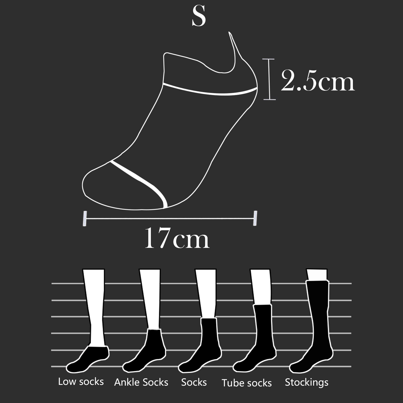 2Pairs Women Sports Socks Basketball Accessories Breathable Moisture Wicking Non-slip Elastic Cycling Sock S(35-39)