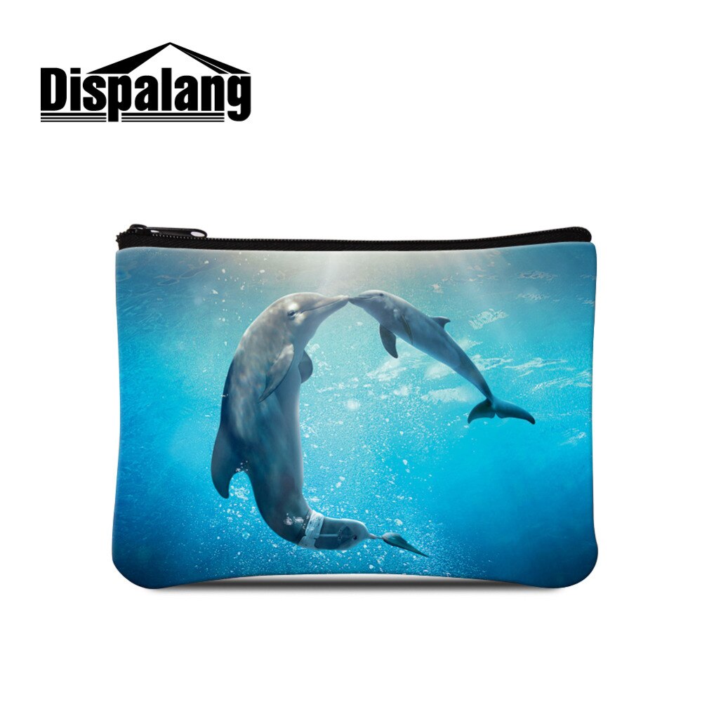 3D Prints Animal Elementen Foto op Mini Portemonnees DIY Personiltion Zak Kleine Portemonnee voor Jongens Kleine Vrouwelijke Cosmetische Pouch