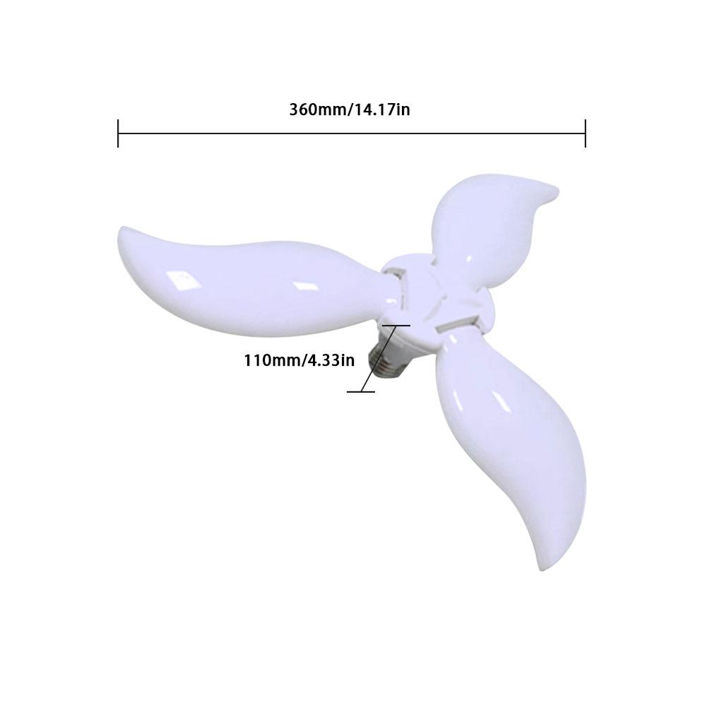 Led Highbay Deformable Three-blade Garage Light 45W E27 85-265V Ceiling Light For Garage/ Attic / Basement / Home Mining Lamp