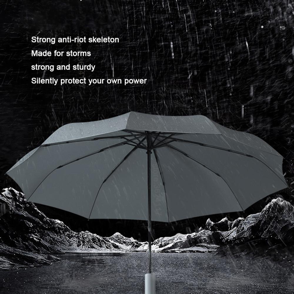 Xiaomi Zuodu Full-Automatic Sunny And Rainy Umbrella Folding Men's and Women's Forest System Is Retro Fashionable And Simple