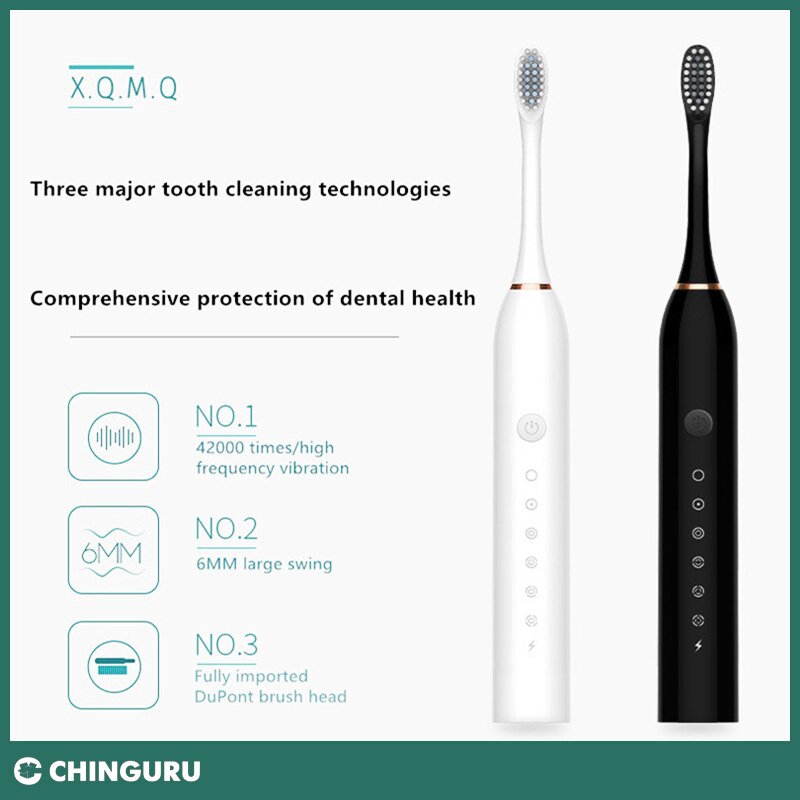 Sonic toothbrush x-3 sonic toothbrush electric toothbrush Electric Toothbrush Sonic Vibration 6 Files Adult Household