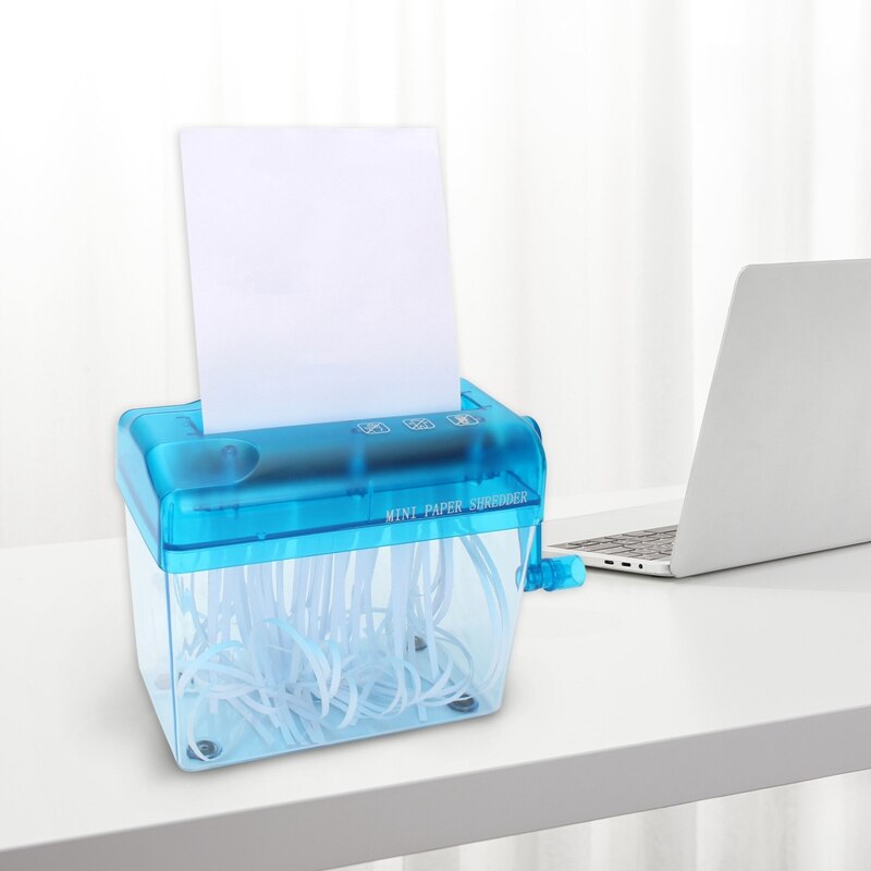 Household Mini Manual Desktop Paper Shredder Hand Shredder Simple Paper Shredder