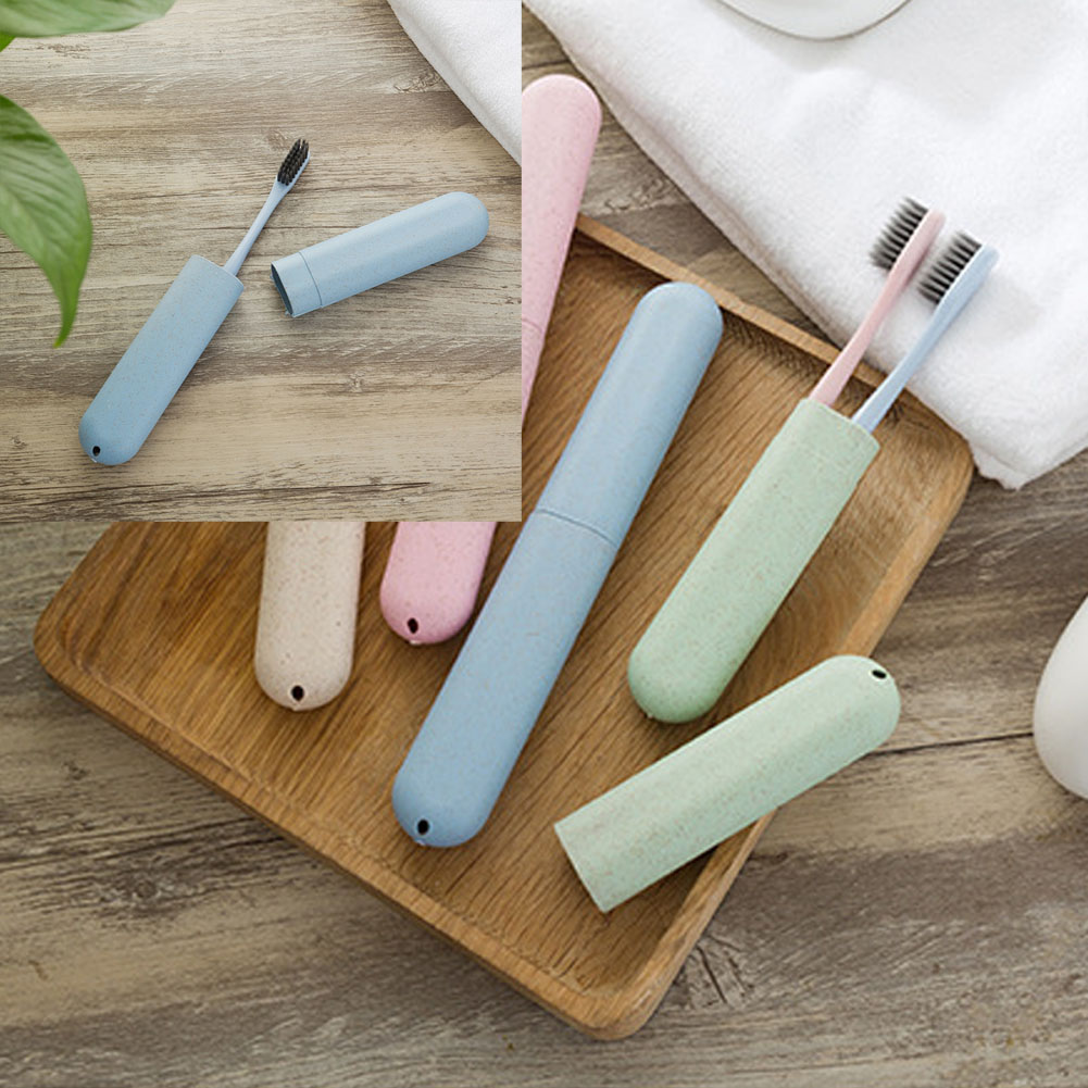 Hvede halm tandbørste boks tandbørste rør