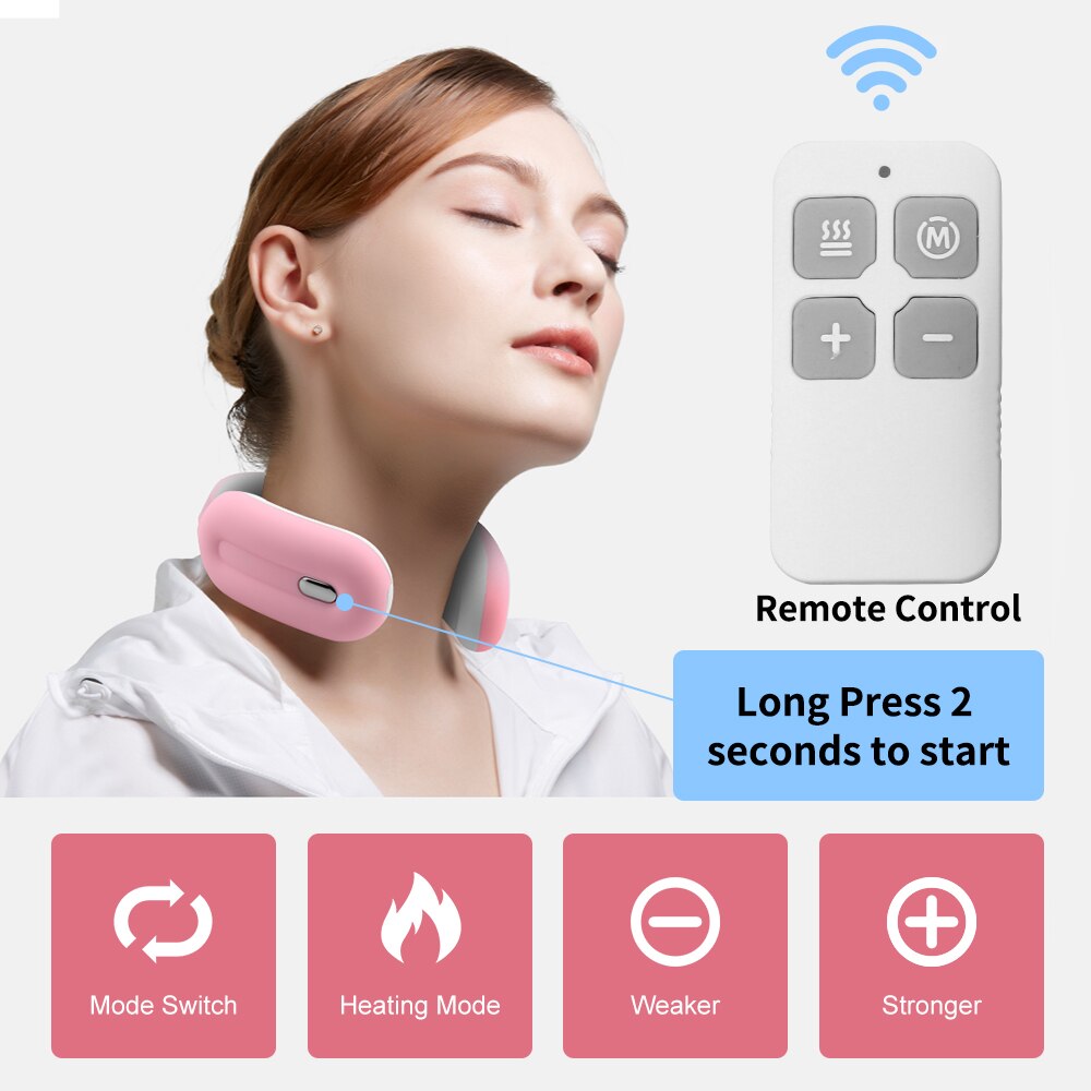 Smart Neck Massager Electric Neck and Shoulder Massager Pain Relief Tool Health Care Relaxation Cervical Vertebra Physiotherapy