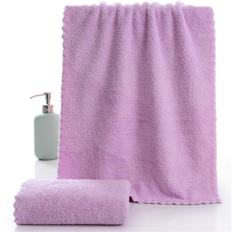 ODN Brand Super Absorbent Bath Towels For Adults Large Towels Bathroom Body Spa Sports Luxury Microfiber Bath Towel: purple
