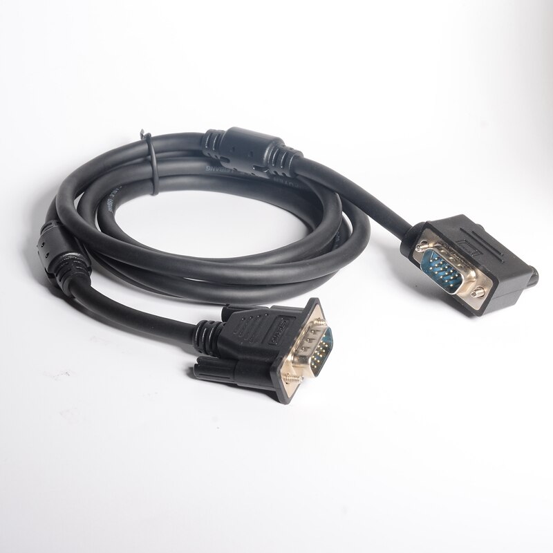 90 ° vga-näyttö oikea &amp; vasen &amp; ylös &amp; alas kulmassa oleva uros-suora uros-adapterikaapeli, hanhenkaulatyyppinen kulmikas vga-näyttökaapeli