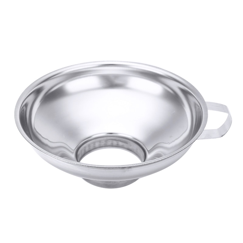 5.7inch Wide Mouth Funnel Stainless Steel Jar Funnel Tool Large With Handle For Kitchen Beans Jar Preserve Pour Transfer Gadget