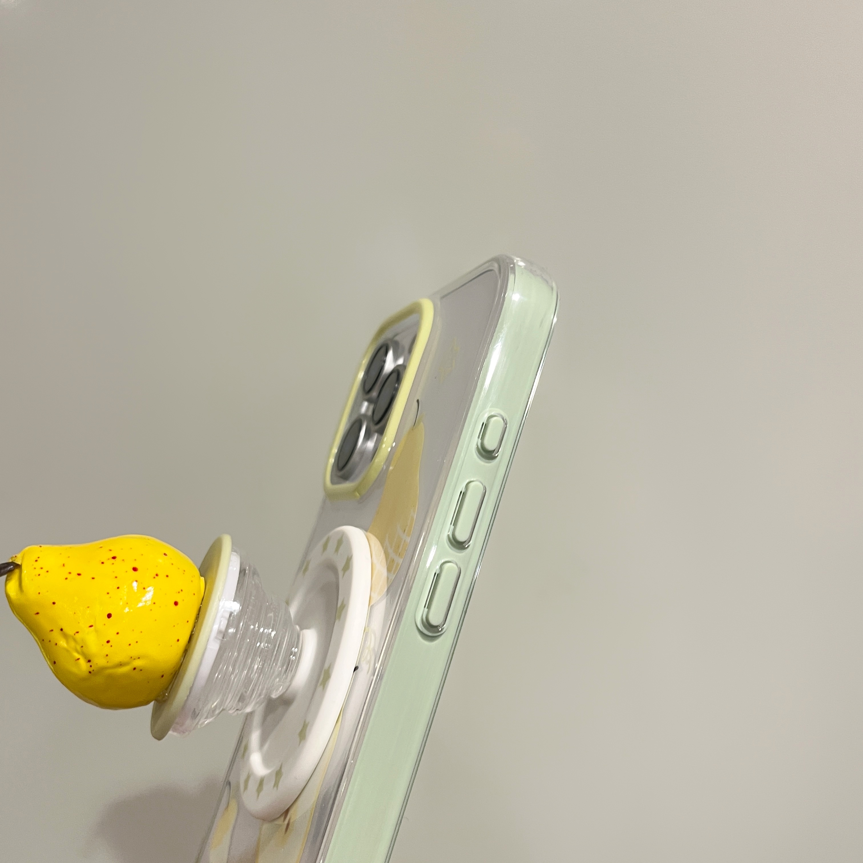 Urocze etui na telefon z magnetyczną uchwytami w kształcie gruszki, silikonowe, odporne na wstrząsy, miękkie, zapobiegające upadkom, robić iPhone 16 15 14 13 zawodowiec Max plus