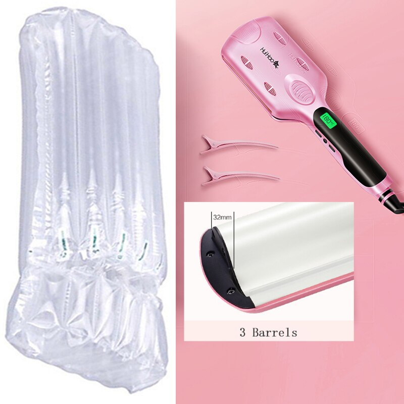 Bigoudis électriques automatiques pour les cheveux, 2/3 barils, appareil de soins capillaires: 32mm Without box / LES USA