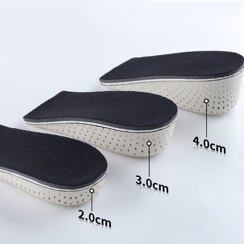 EVA Raised Insole for Women Men Invisible Inner Increase Height Shoes Pads Soft Elastic Lift Shoe Cushion Heel Insert Brioche