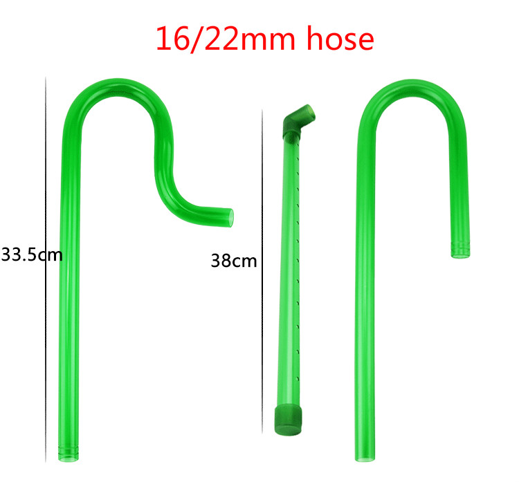 Tubo de filtro externo para acuario, Kit de tubo de manguera de 12mm o 16mm, barra de lluvia, curva, entrada y salida,
