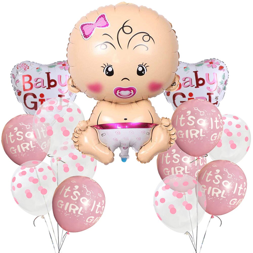 Amawill kön avslöja ballonger set flicka eller pojke gobeläng fest bakgrund tyg baby shower ballong aktivitet dekorationer barn: 4