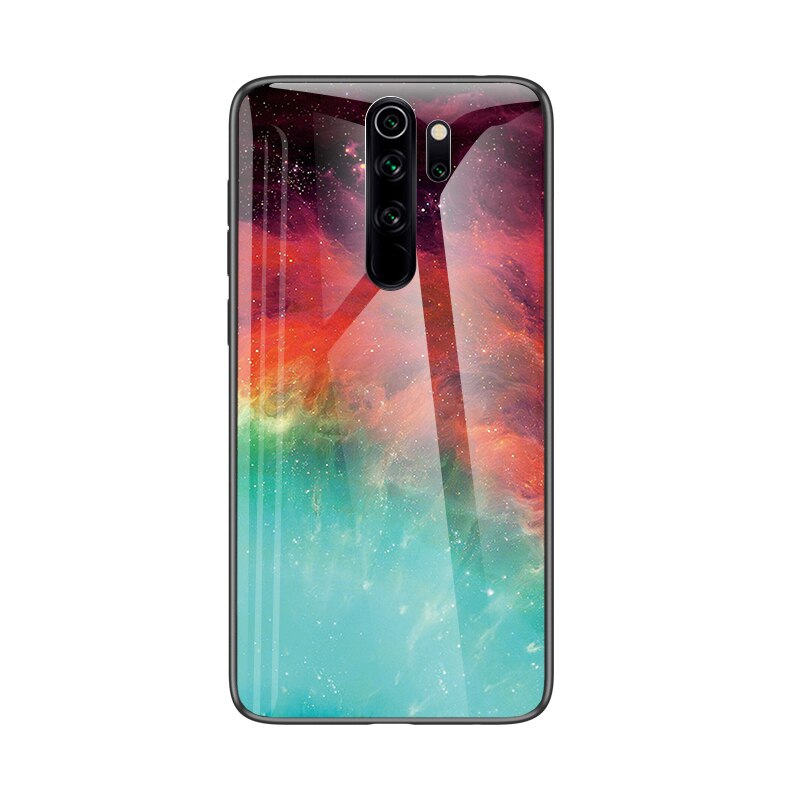 Gradiënt Gehard Glas Case Voor Xiaomi Redmi Note 8 8 T 7 Pro 8a 7a K20 Pro Sterrenhemel Glas Telefoon cover Coque Op Redmi Note 8 T: redmi 8a / B