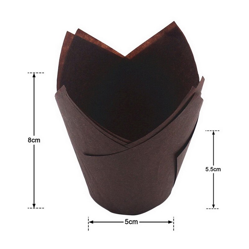 50Pcs Tulip Muffin Cupcake Paper Cups Oilproof Cupcake Liner Bakken Muffin Box Cup Cake Decorating Tool Muffin Wrap Gevallen: Type 06