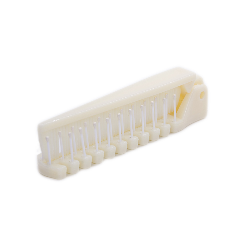 Peines antiestáticos plegables para el cabello, peine de viaje portátil para desenredar el pelo, cepillo para el pelo, cepillos para el pelo, peine de masaje, herramientas de estilismo para el cabello, 1 ud.: Cream White