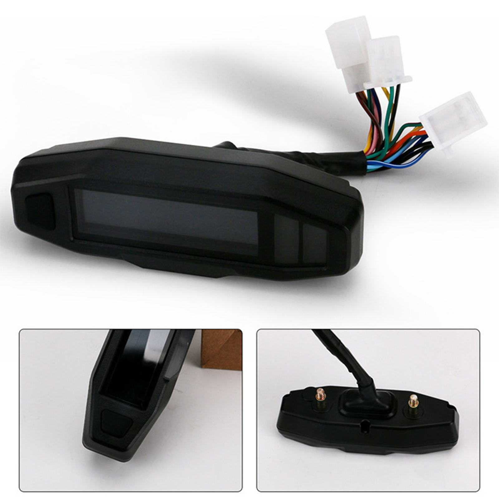 Universele Motorcycle Lcd Digitale Snelheidsmeter Kilometerteller Backlight Motorfiets Kilometerteller Voor Motorfiets Meter 12000Rpm