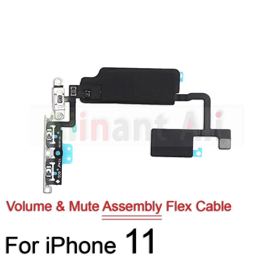 Originele Power Volume Knoppen Mute Draadloze Opladen Flash Licht Macht Flex Kabel Voor Iphone 11 Pro 11Pro Max Reparatie Onderdelen: 11 Volume Assembly