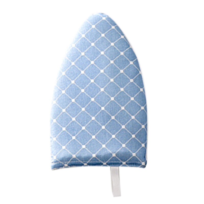 G5AB Garment Steamer Ironing Glove Anti Steam Insulation Mitt Heat Resistant Mini Sleeve Ironing Board for Clothes Steamers: Pointed-blue grid