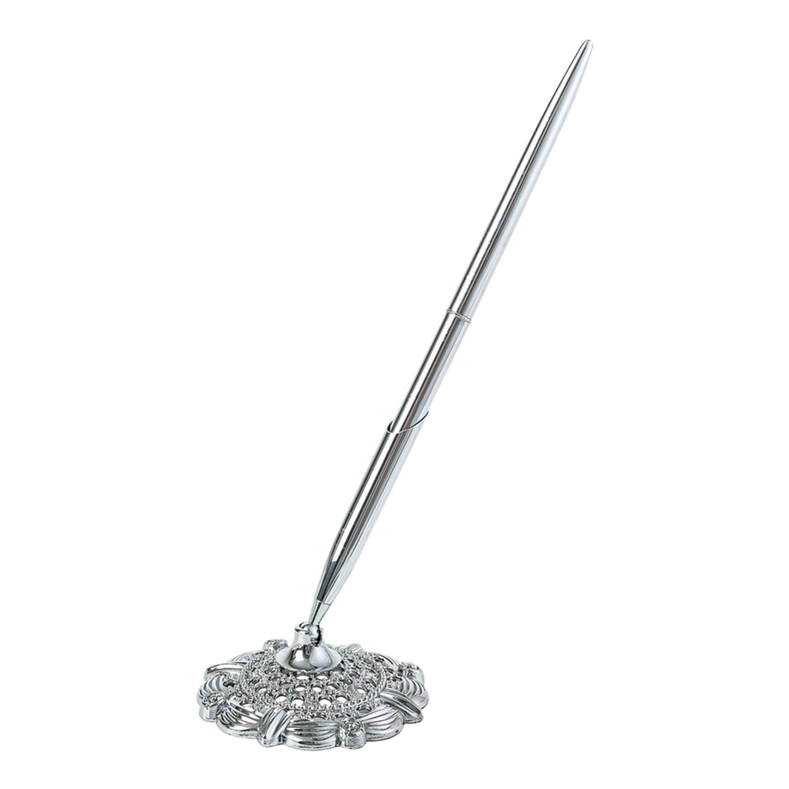 Trouwpen, lichtgewicht met metalen pennenhouder, luxe balpen voor op het bureau, voor zakelijk gebruik, thuis, op kantoor, voor feestjes en evenementen.: Geel