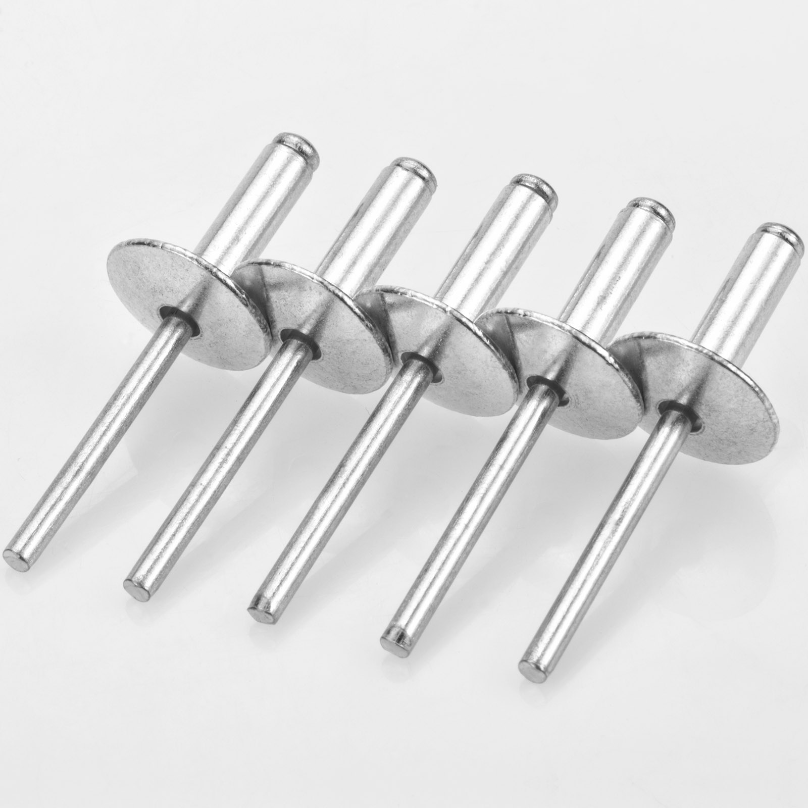 30 remaches ciegos de brida grande, kit surtido de remaches pop de aluminio, remache ciego, diámetro de brida 5/8" (16 mm)
