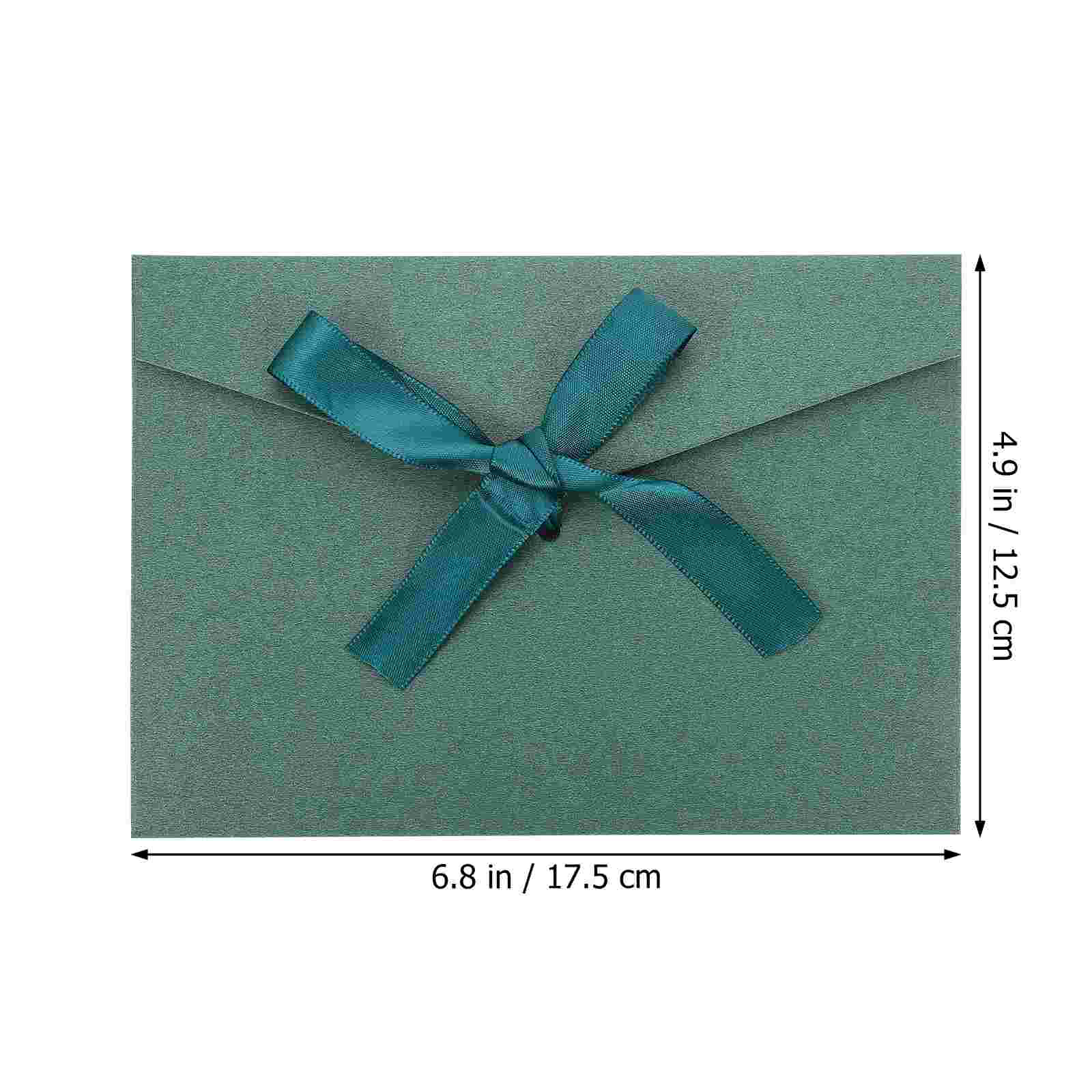 8pcs Bowknots Paper Envelope Pearlescent Postcards Envelops Cards Packing Envelope