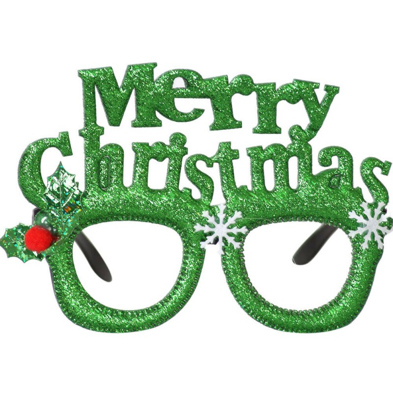 joyeux noël lunettes père noël bonhomme de neige lunettes mignon dessin animé cadre décorations pour la maison pour le nouvel an noël enfants: 10