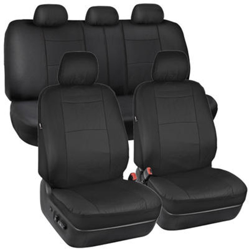 Luxe Auto Styling 4Pcs/9 Stuks Seat Bescherming Seat Pu Senior Lederen Auto Bekleding Universele Kussen Protector mat Pad